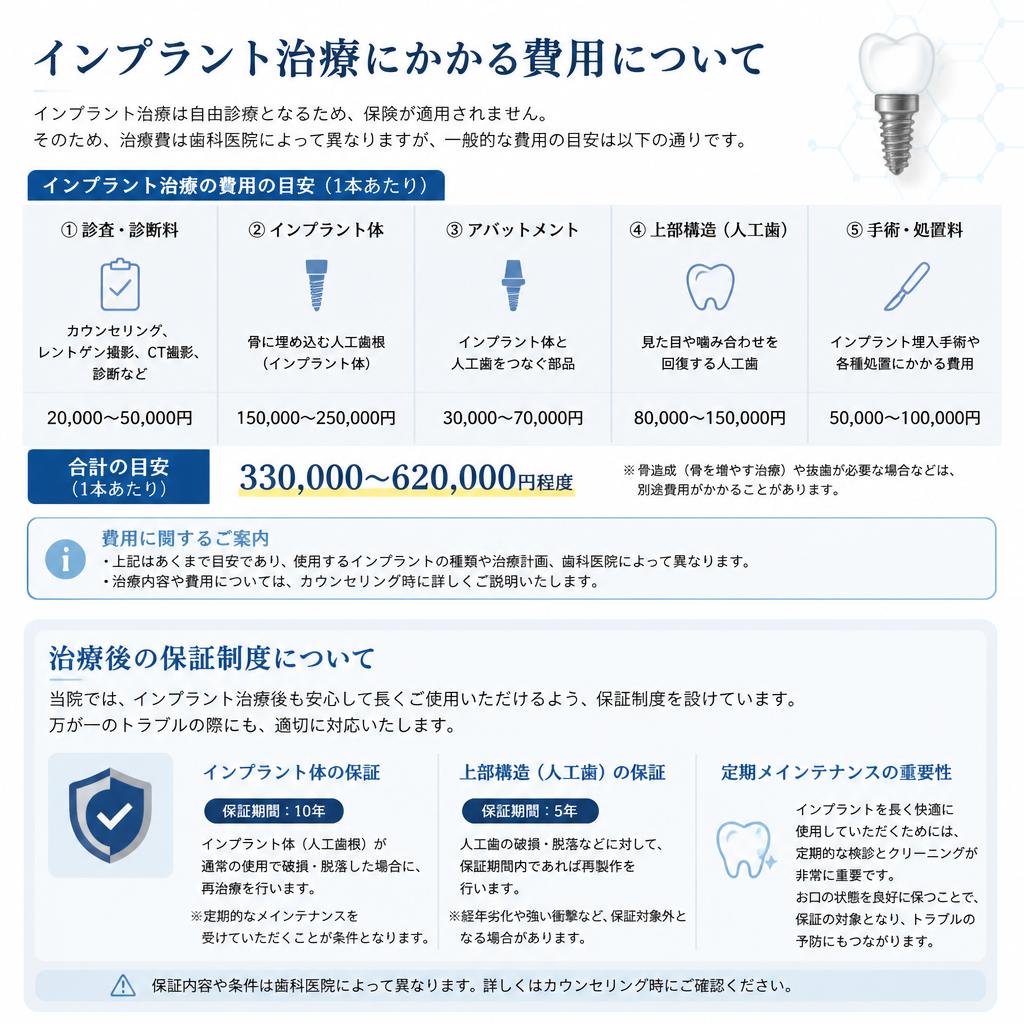 治療費用と保証