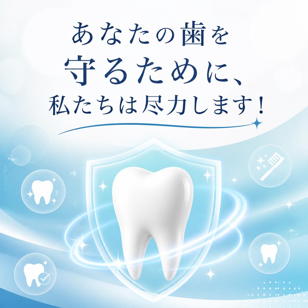 あなたの歯を守るために、私たちは尽力します！
