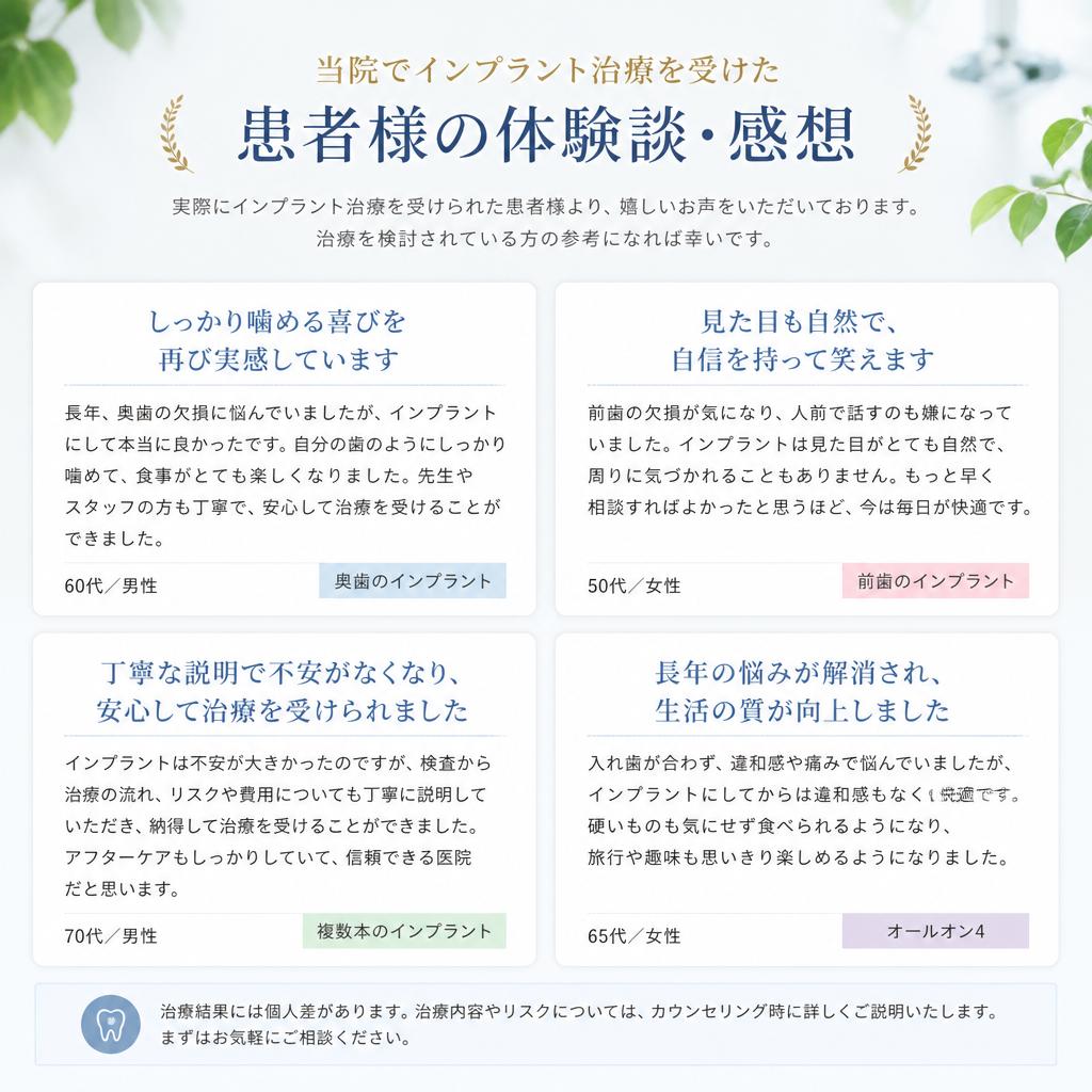 患者様の声