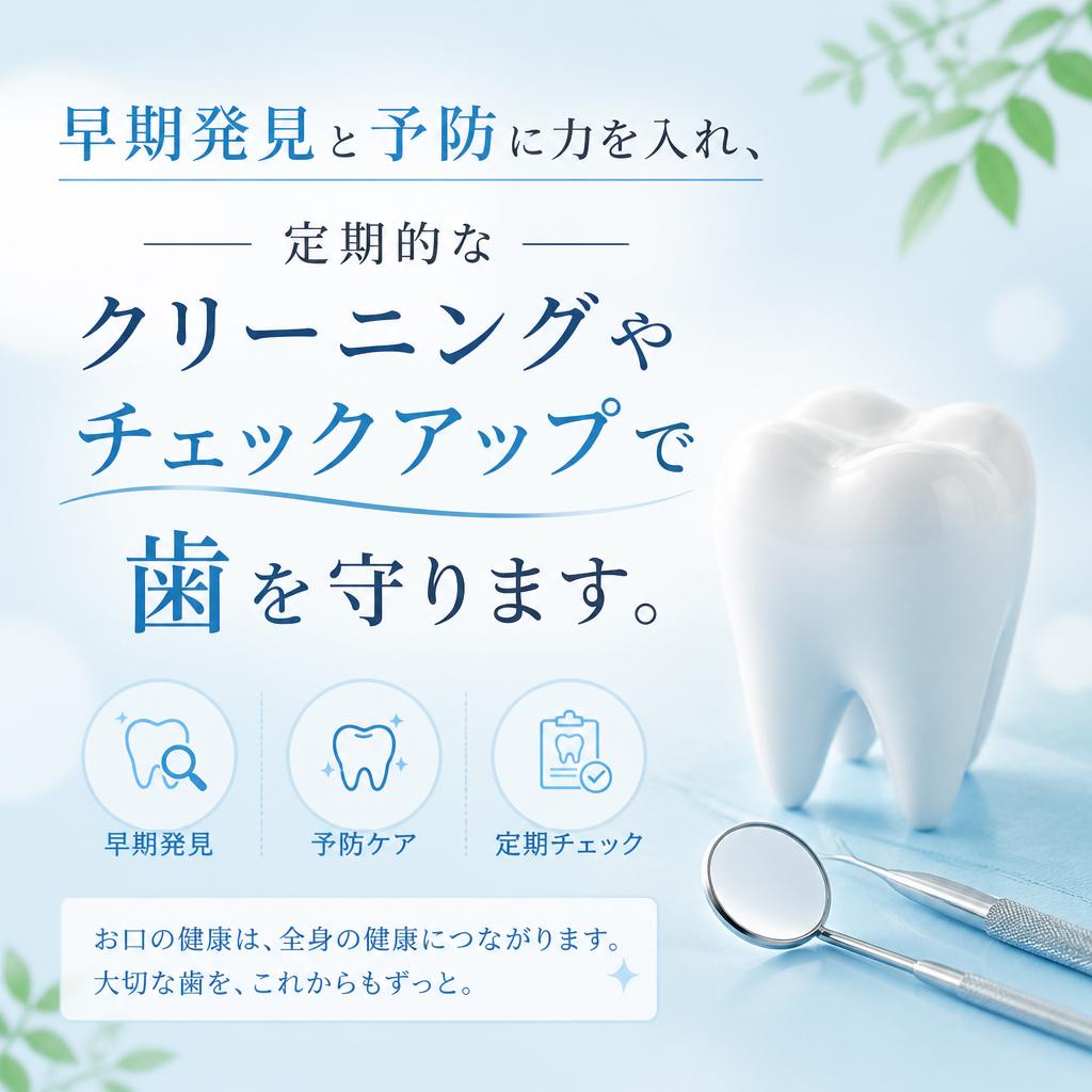 4. 虫歯や歯周病の予防