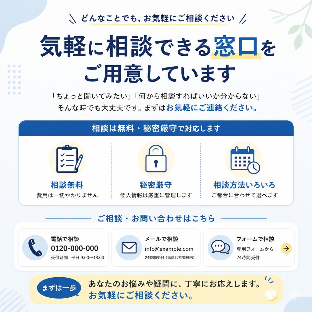 無料相談のお申し込み