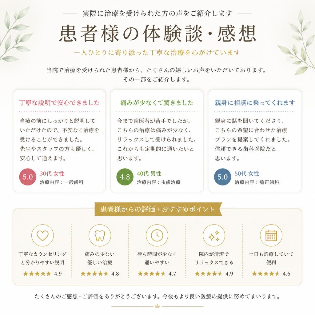 患者様の声