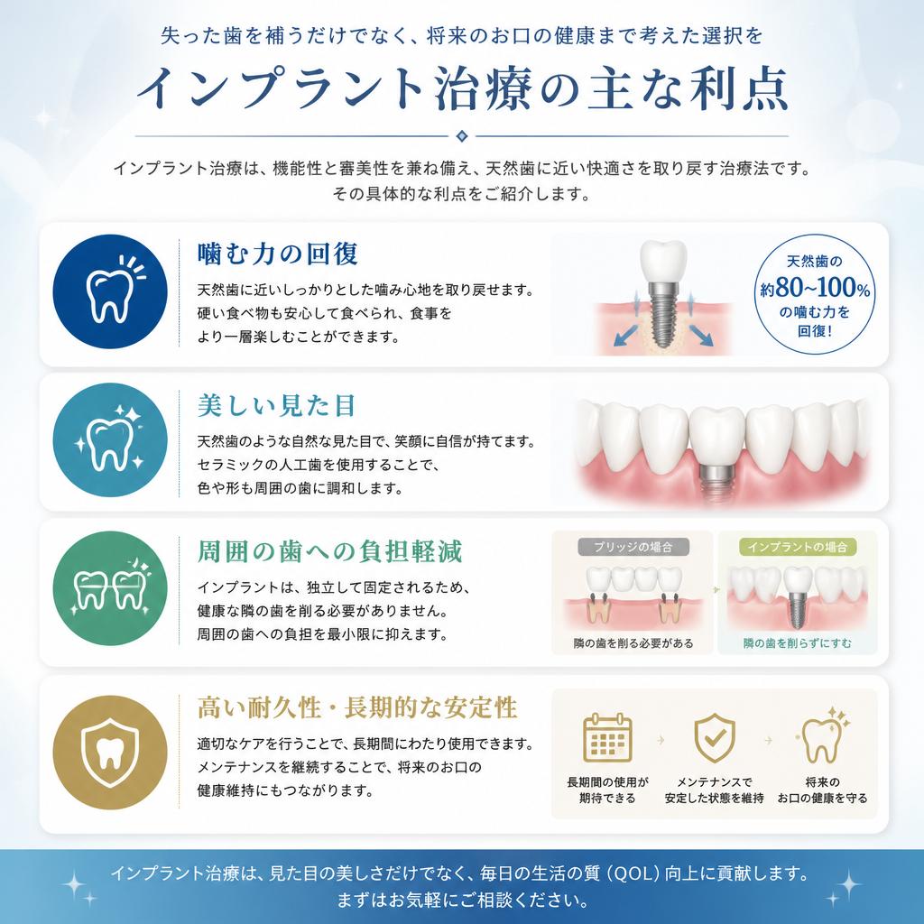 インプラント治療のメリット
