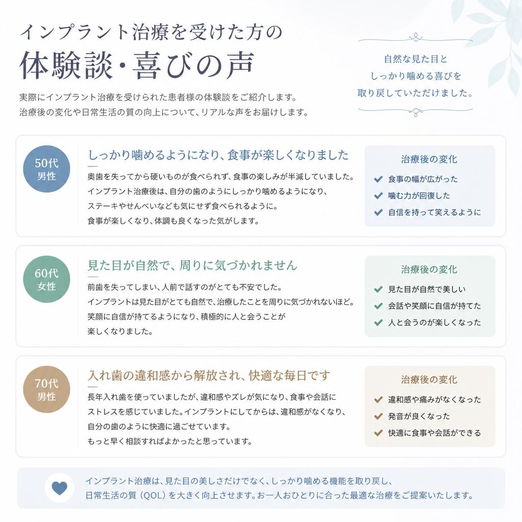患者様の声