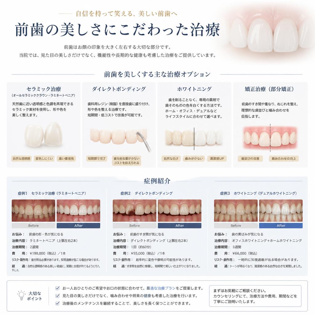 前歯の美しさを追求する