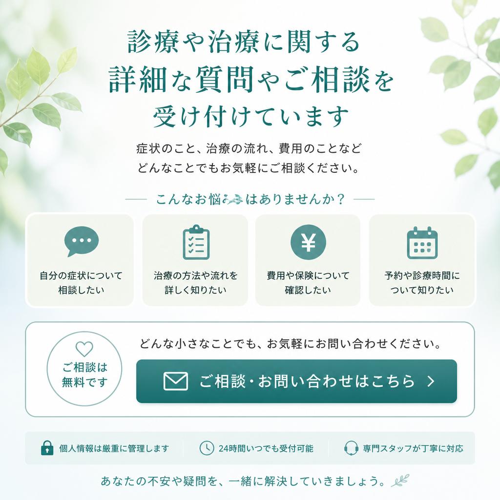 お問い合わせ - あなたの歯を守るために