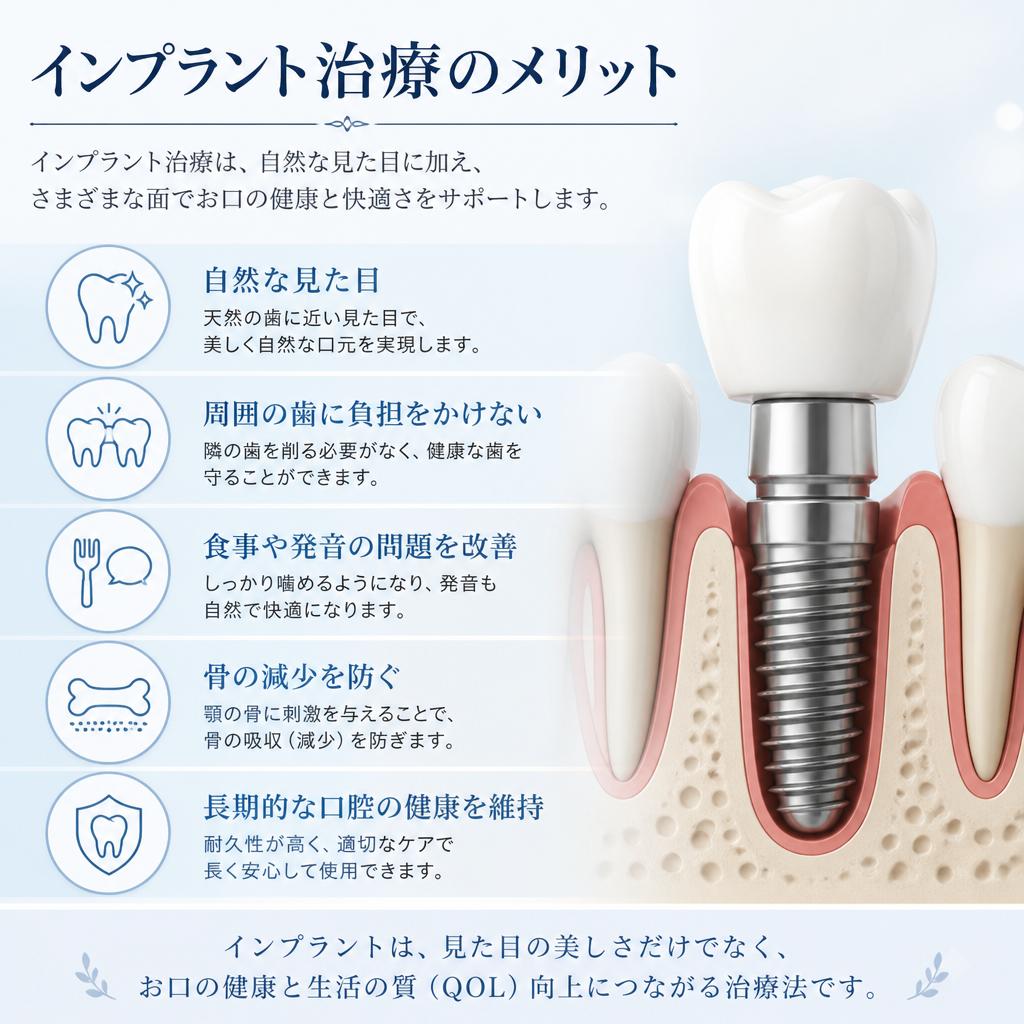 インプラント治療のメリット